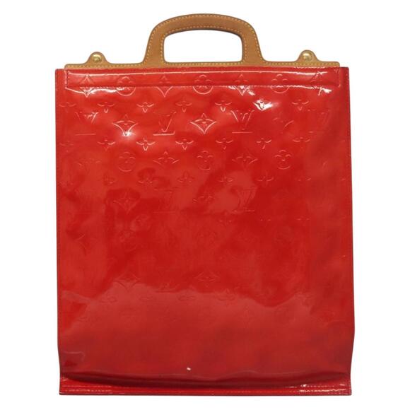 LOUIS VUITTON Monogram Vernis Stanton Tote Bag Red M91078 - Picture 2 of 12